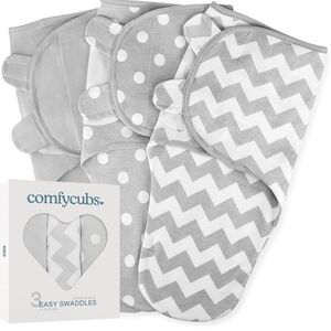 Carter's Gray and White Baby Swaddle Set - 3 Pack